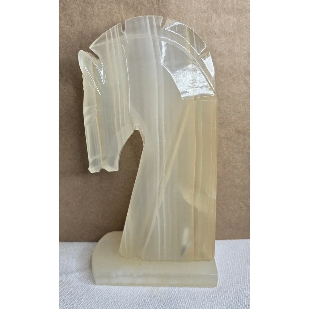 HORSEHEAD BOOK STOP IN ONYX VINTAGE (1960'S) (ONLY 1 AVAILABLE) - Picture 1 of 1